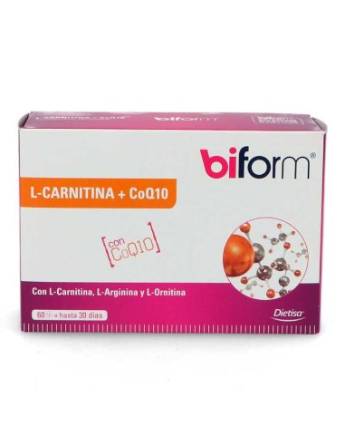 L- Carnitina con Q10, 60 cápsulas - Biform.