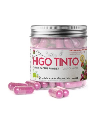 Cápsulas de Tuno Indio, Higo Tinto, 150 comprimidos - Tuno Canarias.