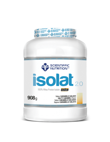 Proteína isolat, sabor Caramelo Salado, 908 gramos - Scientific Nutrition.