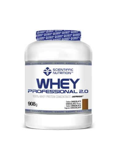 Proteína Whey, sabor Chocolate, 908 gramos -Scientific Nutrition.