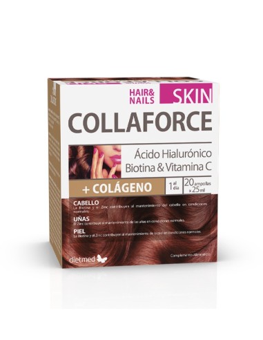 Collaforce Skin Hair & Nails   20 ampollas de Dietmed.