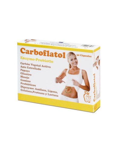 Carboflatol, 30 cápsulas- Dis-