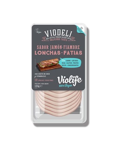 Lonchas Veganas sabor Jamón York, 100 g- Violife.