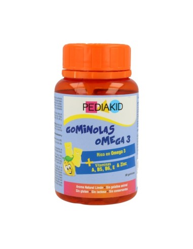 Gominolas Omega 3, 60 ositos sabor limón- Ineldea.