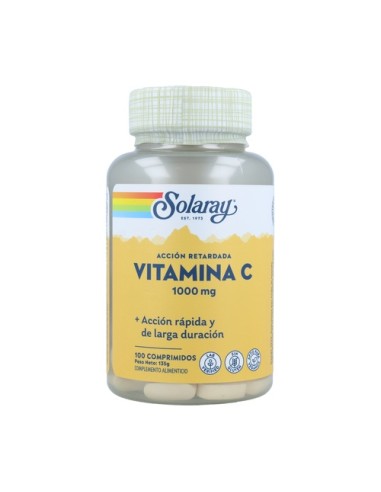 Vitamina C 1000mg, 100 comprimidos - Solaray.