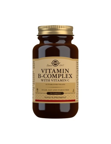 Vitamina B Complex, 100 comprimidos - Solgar.