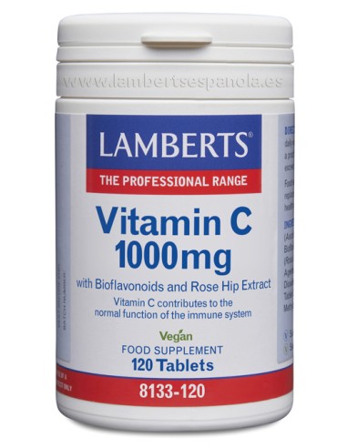 Vitamina C- Time 1000mg, 60 tabletas - Lamberts.