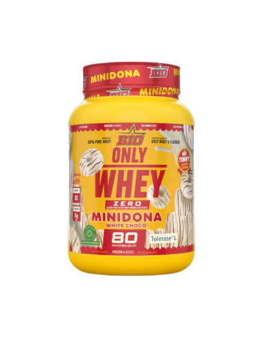 Proteína Whey,  sabor minidona chocolate blanco, 1Kg - BIG.
