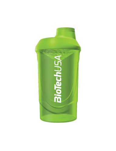 Shaker, color verde, 600ml - BiotechUSA