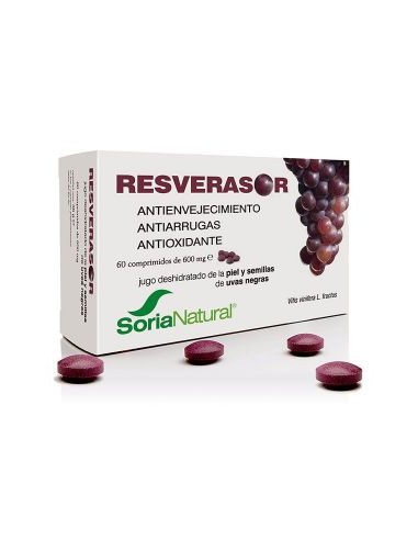 Resverasor 600mg, 60 comprimidos- Soria Natural.