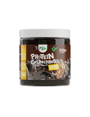 Protein crunchies sabor dark Temptation, 550 gramos - Protella.
