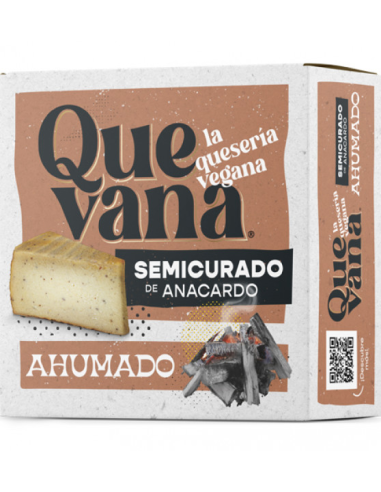 Queso vegano semicurado ahumado, 160 gramos - Quevana.