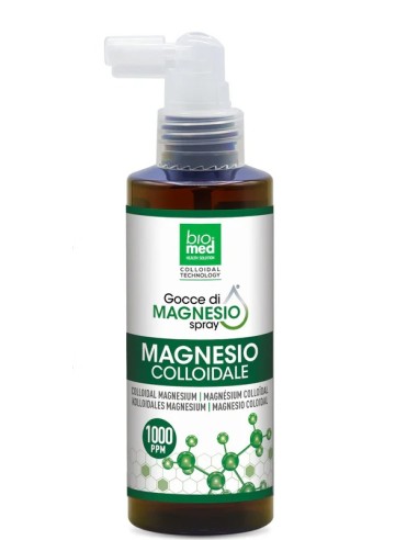 Spray Sublingual de Magnesio Coloidal Puro, 150ml- Nano gotas Biomed.