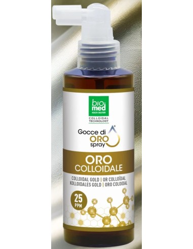 Spray Sublingual Oro Coloidal Ultra Concentrado, 100ml- Nano Drops Biomed.