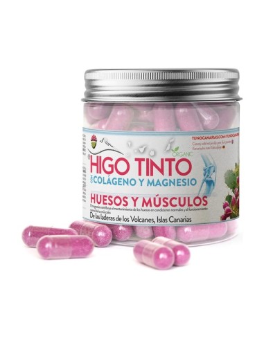 Higo Tinto con colágeno y magnesio, 90 cápsulas - Tuno Canarias.