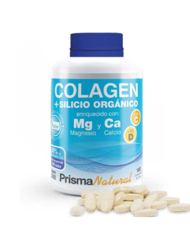 Colágeno + silicio orgánico, 360 comprimidos - Prisma Natural.