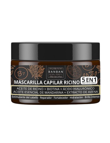 Mascarilla Capilar Ricino 5 EN 1, 250ml-Banban.