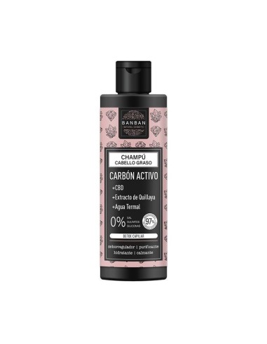 Champú, Carbón Activo, Détox Capilar, 250ml - Banban.