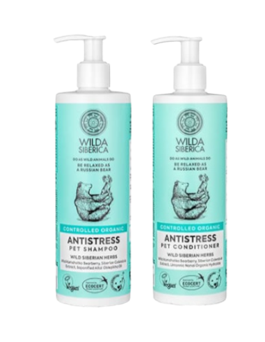 Champú + Acondicionador para Mascotas, antiestrés para mascotas, 400ml - Natura Sibérica.