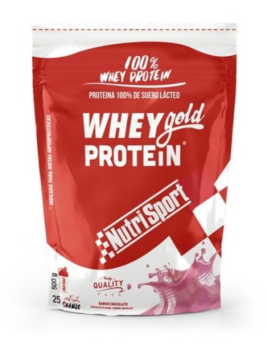 Proteína Whey sabor fresa, 500 gramos - NUTRISPORT.