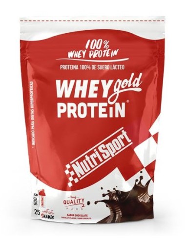 Proteína Whey sabor chocolate, 500 gramos - NUTRISPORT.