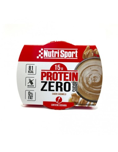 Pudding Protein Zero, sabor Caramelo, 15 gramos - NutriSport.