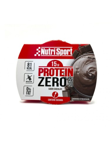 Pudding Protein Zero, sabor Chocolate, 15 gramos - NutriSport.