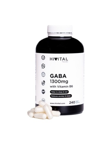 Gaba 1300mg, 240 cápsulas- Hivital.