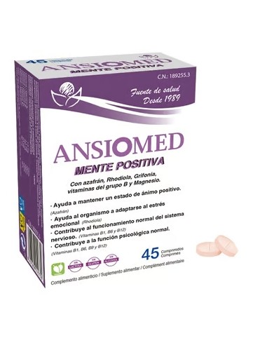 Ansiomed Mente Positiva, 45 cápsulas - Bioserum.