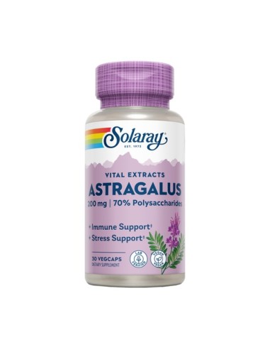 Astragalus, 200mg, 30 cápsulas - Solaray