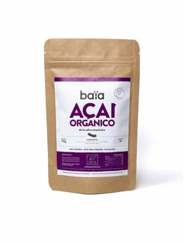 Acai orgánico, 125 gramos - Baia.