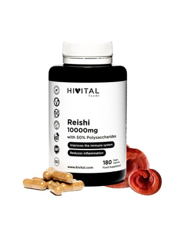 Reishi 1000mg, 180 vegan cápsulas-...