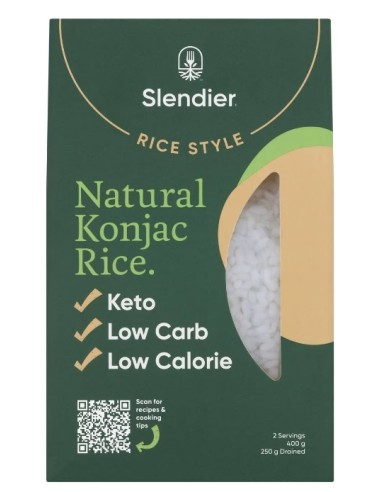 Arroz de Konjac, 250 gramos - Slendier.