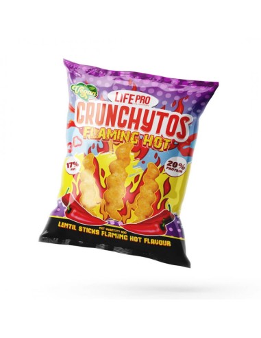 Chips, Crunchytos Flaming Hot, 60 gramos - LIFEPRO.