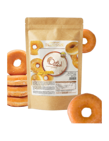 Harina de avena, sabor Donut, 1Kg - Iogenix.