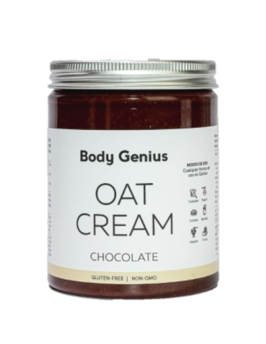 Crema de avena, sabor chocolate, 270 gramos - BodyGenius.