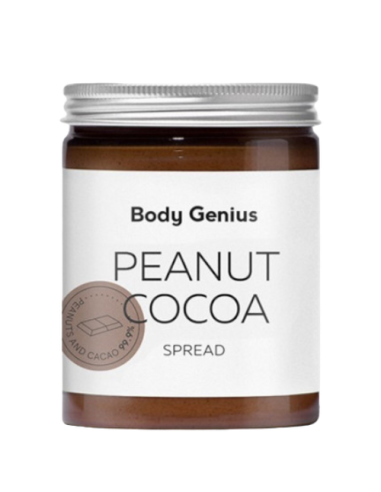 Crema untable, Cacahuete y cacao, 300 gramos - BodyGenius.