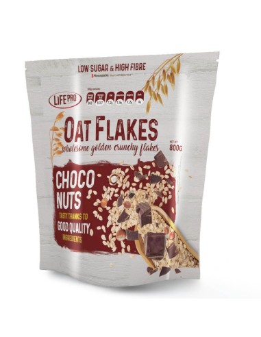 Copos de avena, sabor Choconut, 800 gramos - LIFEPRO.