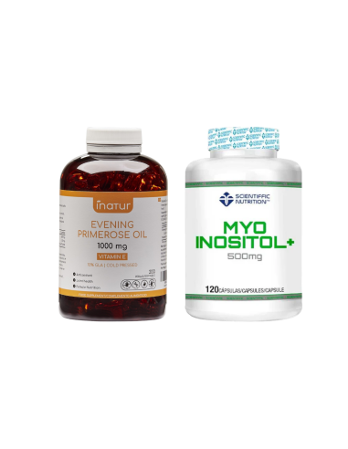 MYO Inositol+, 120 cápsulas - Scientific Nutrition y Onagra, 200 perlas - Inatur.