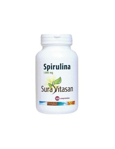 Espirulina, 1000mg, 100 comprimidos - Suravitasan.