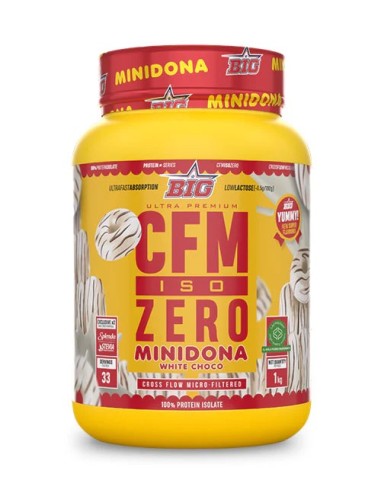 Proteína, CFM ISO ZERO, sabor Minidona chocolate blanco, 1 Kg - BIG.