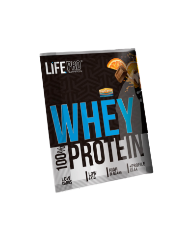 Monodosis Proteína Whey, sabor Chocolate Belga, 30 gramos - LIFEPRO.