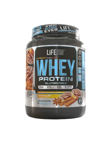 Proteína Whey, sabor Cinnamon Roll, 1Kg - LIFEPRO.