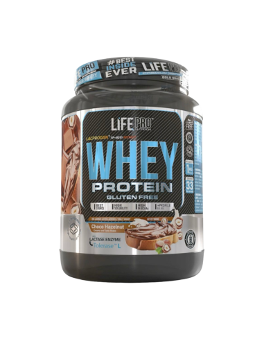 Proteína Whey, sabor Chocolate & Hazelnuts, 1Kg - LIFEPRO.