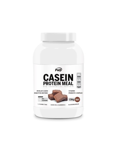 Caseína, sabor Brownie, 1,5Kg - PWD NUTRITION.