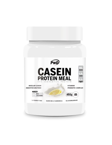Caseína, sabor Yogur y limón, 450 gramos - PWD NUTRITION.