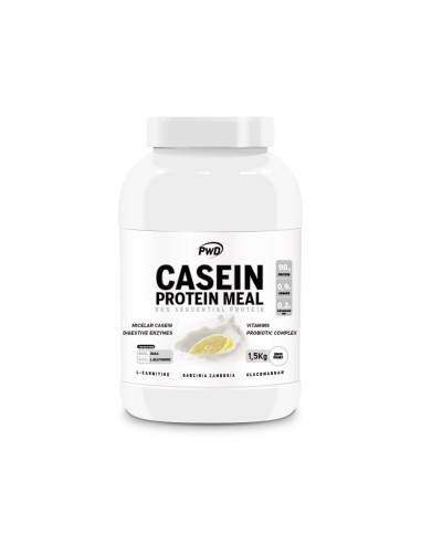 Caseína, sabor Yogur y limón, 1,5Kg - PWD NUTRITION.
