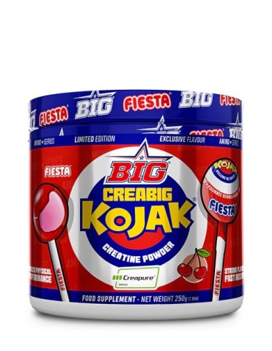 Creatina, Creapure, sabor Kojak, 250 gramos - BIG.