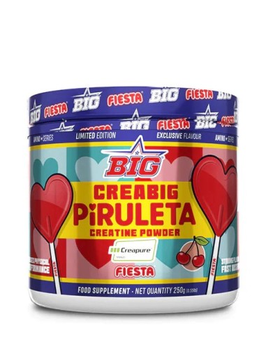 Creatina, Creapure, sabor Piruleta, 250 gramos - BIG.