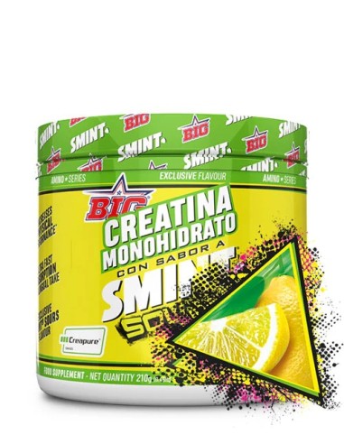 Creatina, Creapure, sabor Smint Sours Lemon, 210 gramos - BIG.